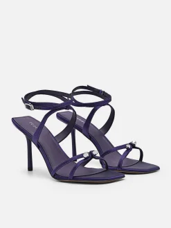 Sofia Leather Heel Sandals