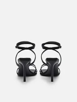 Sofia Leather Heel Sandals
