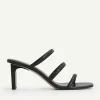 Strappy Heel Lizard-Effect Sandals