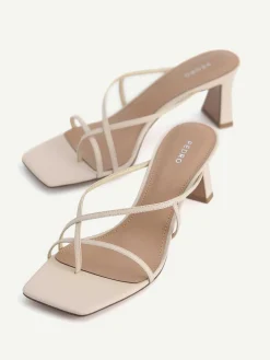 Strappy Toe Loop Heel Sandals