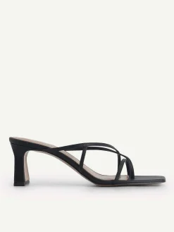 Strappy Toe Loop Heel Sandals