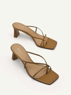 Strappy Toe Loop Heel Sandals