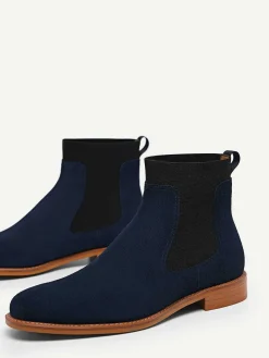Suede Leather Chelsea Boots