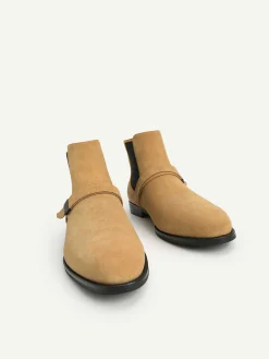Suede Strapped Boots