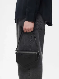 Taper Leather Mini Sling Bag