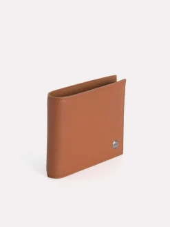 Textured Leather Bi-Fold Wallet With Insert