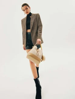 Tweed Bucket Bag
