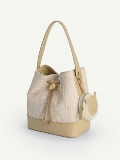 Tweed Bucket Bag