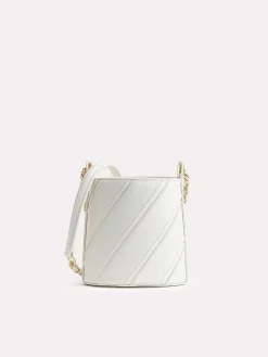 Tweed Drawstring Bucket Bag