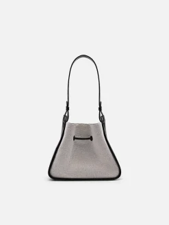 Yasmin Linen Bucket Bag
