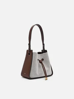 Yasmin Linen Bucket Bag