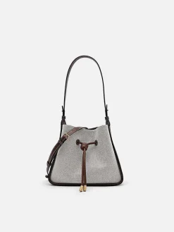 Yasmin Linen Bucket Bag
